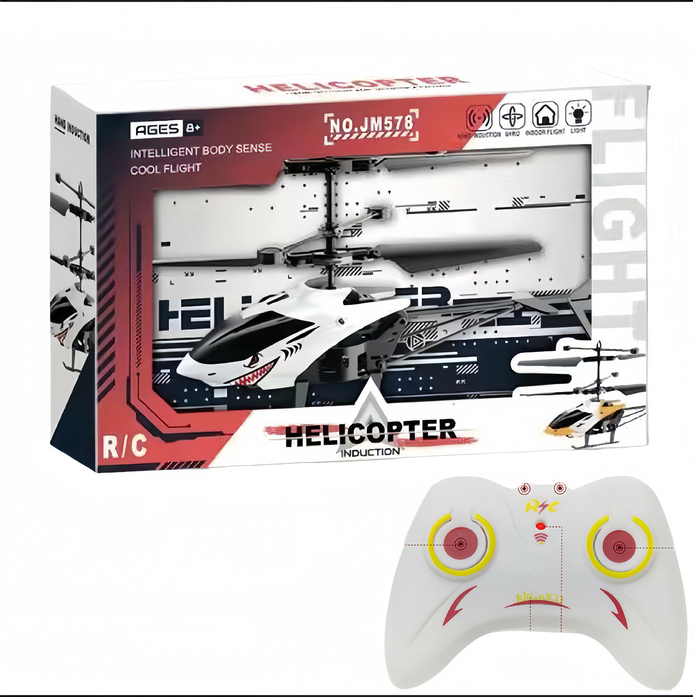 Remote Control Helicopter - Fun with LED Lights & Palm Control!